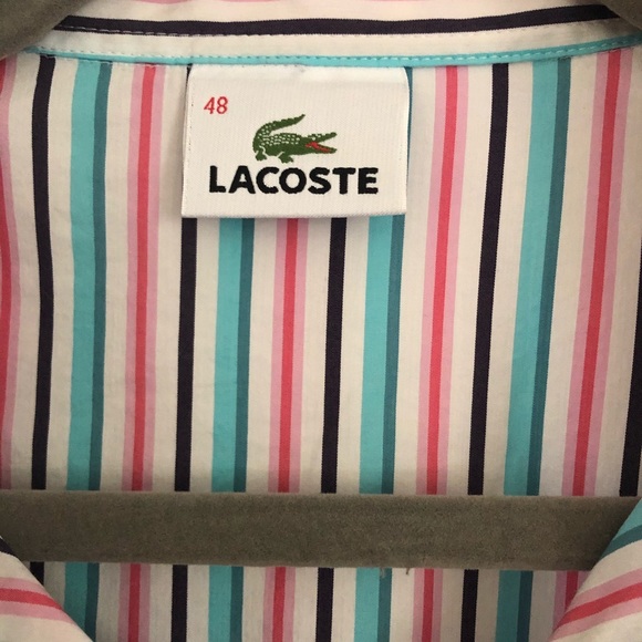 Lacoste stretch cotton button front shirt - Picture 3 of 4